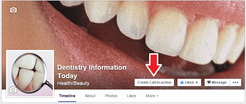 Creating a Facebook call to action